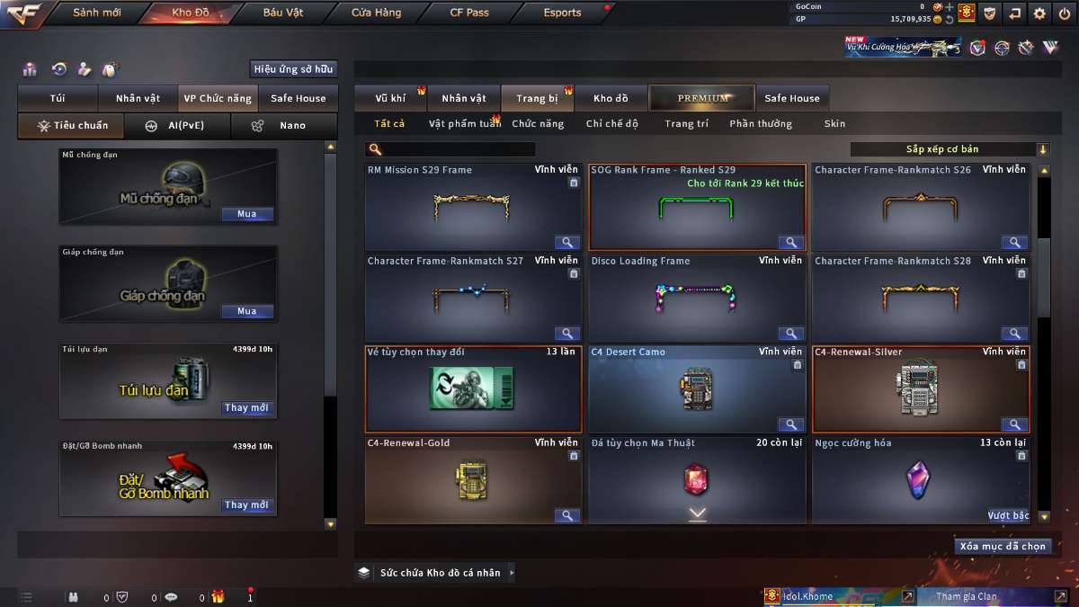 shop acc cf uy tin gia re